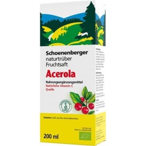 schoenenberger Acerola natur Fruchtsaft Bio (200ml)