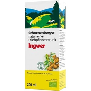 schoenenberger Ingwer natur Frischpflanze Trunk Bio (200ml)