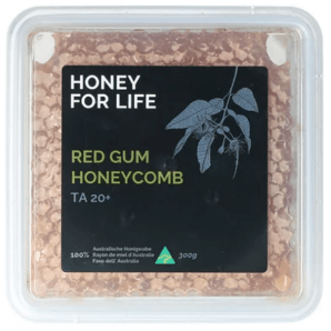 HONEY FOR LIFE Red Gum Honey Comb TA 20+ (300g)