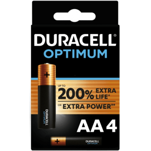 DURACELL Batterien Optimum AA (4 Stk)