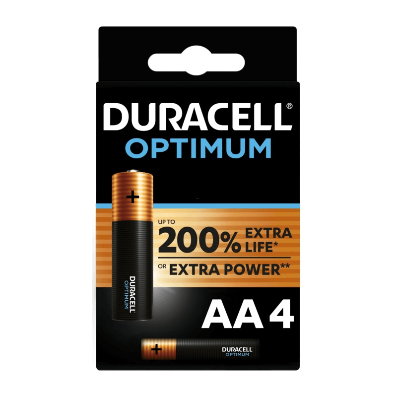 DURACELL Batterien Optimum AA (4 Stk)