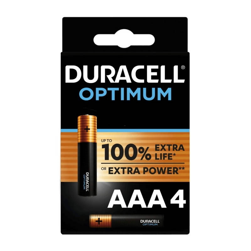 DURACELL Batterien Optimum AAA (4 Stk)