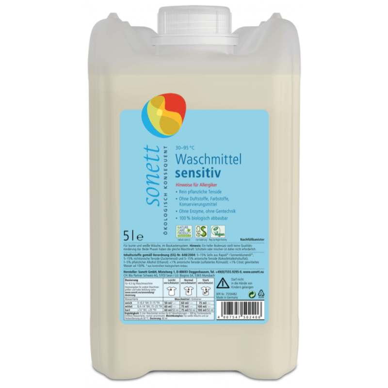 SONETT Waschmittel sensitiv 30°-95°C (5L)