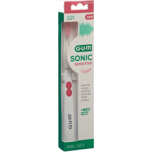 SUNSTAR Gum Sonic Sensitive elektrische Zahnbürste weiss (1 Stk)