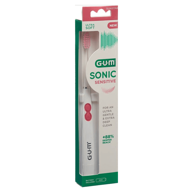 SUNSTAR Gum Sonic Sensitive elektrische Zahnbürste weiss (1 Stk)