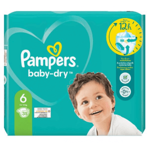 Pampers Baby Dry Gr.6 13-18kg Extra Large (35 Stk)