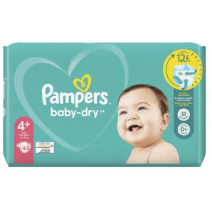 Pampers Baby Dry Gr.4+ 10-15kg Maxi (43 Stk)