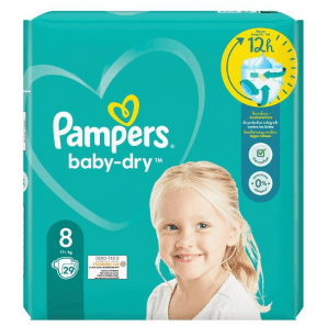 Pampers Baby Dry Gr.8 17+kg Extra Large (29 Stk)