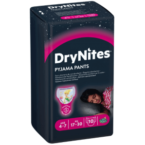 Huggies Couches de nuit DryNites Girl 4-7 ans (10 pcs)
