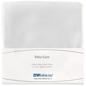 ZEWI bébé-jou Baby Gaze 60x60cm (5 Stk)