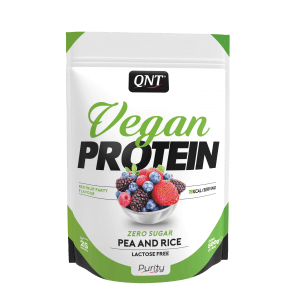 QNT Vegan Protein Zero Sugar-Lactose Free Red Fruit (500g)