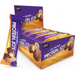 QNT 36% Protein Joy Bar Low Sugar Caramel & Cookie (12x60g)