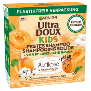 Ultra DOUX Kids Festes Shampoo Aprilkose & Baumwollblüte (60g)