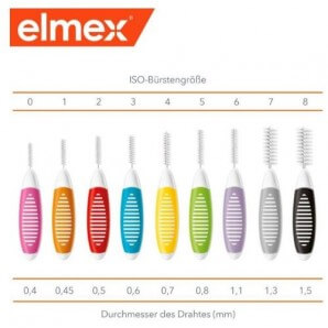 Elmex Interdentalbürsten 1.5mm Schwarz (8 Stk)