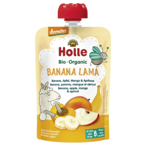 Holle Quetschbeutel Banana Lama (100g)