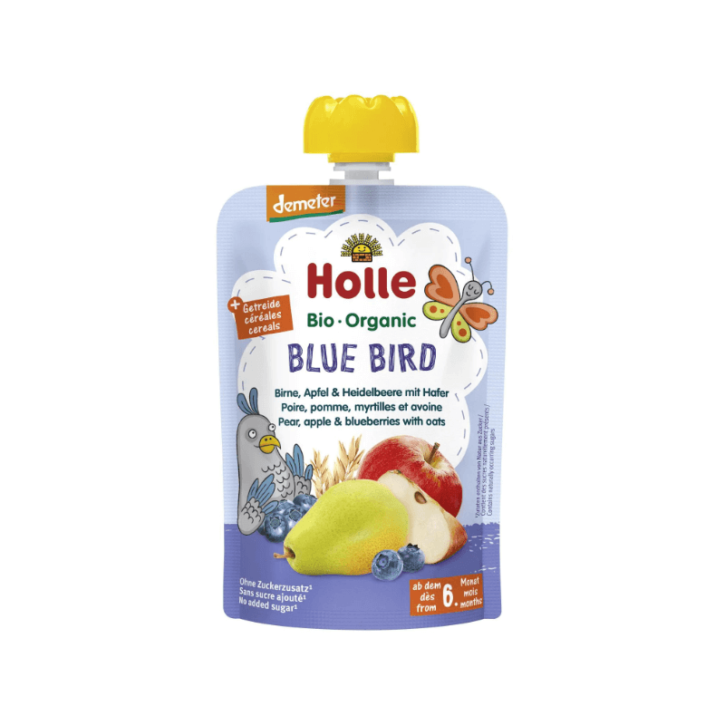Holle Blue Bird Birne Apfel & Heidelbeere mit Hafer (100g)