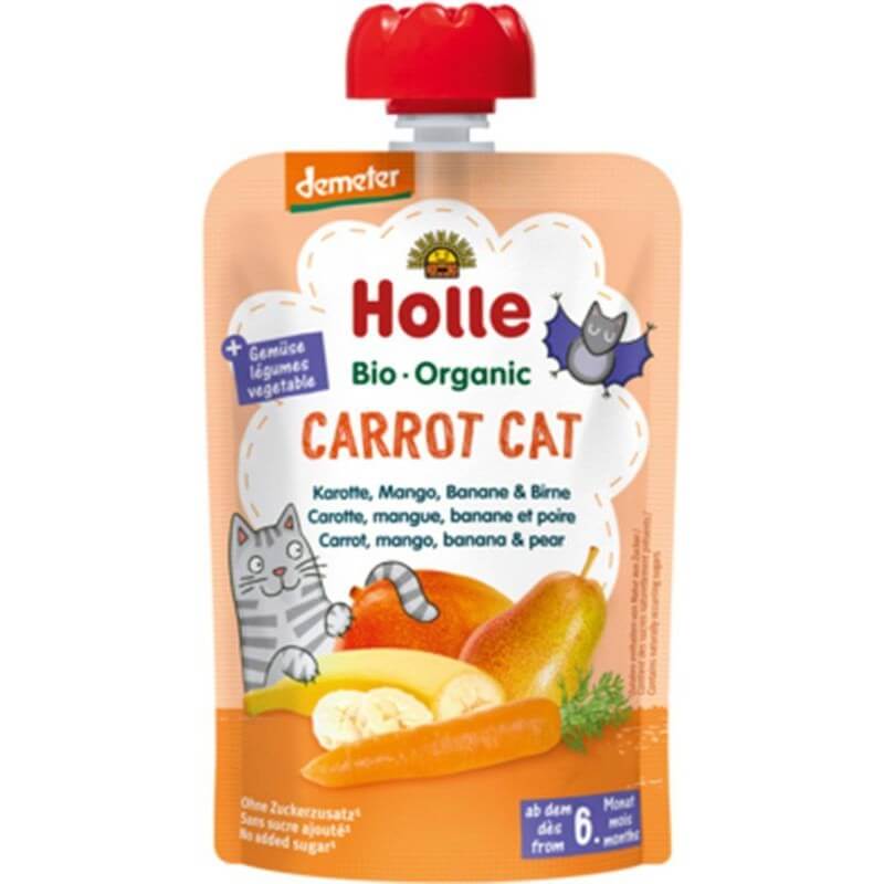 Holle Quetschbeutel Carrot Cat (100g)