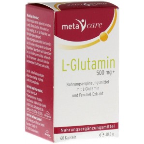 metacare L-Glutamin 500mg Kapseln (60 Stk)