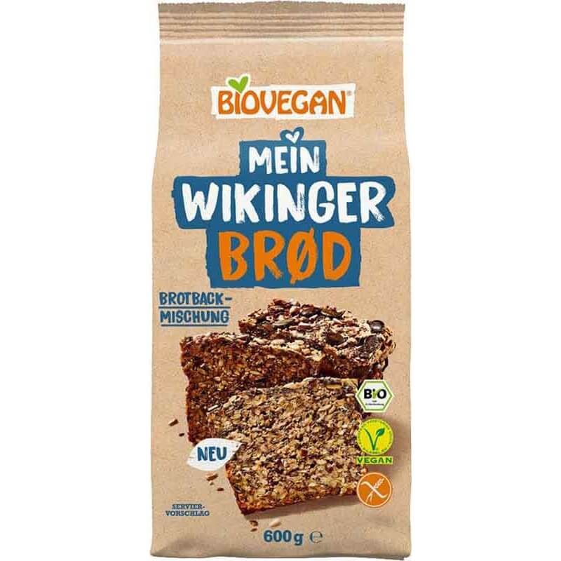 BIOVEGAN Mein Wiking Brod Brotbackmischung vegan, glutenfrei (500g)