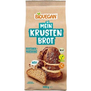 BIOVEGAN Mein Krusten Brot Brotbackmischung vegan, glutenfrei (500g)