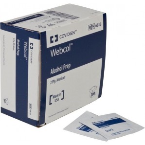 WEBCOL Alkoholtupfer 3.3x3.1cm steril (200 Stk)