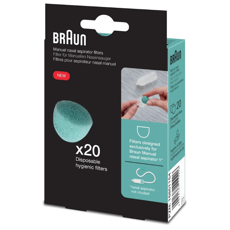 BRAUN Ersatzfilter für Nasensauger BNF020EU (20 Stk)