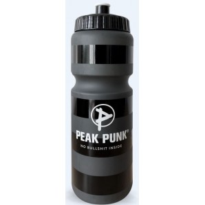 PEAK PUNK Bouteille de sport Clear Black (750ml)