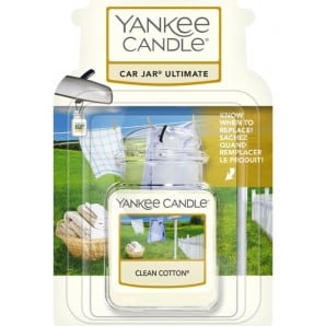 Yankee Candle Car Jar Ultimate Lufterfrischer Clean Cotton (1 Stk)