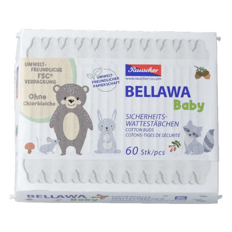 BELLAWA Baby Sicherheitswattestäbchen (60 Stk)