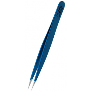 RUBIS Pinzette spitz blau Inox (1 Stk)