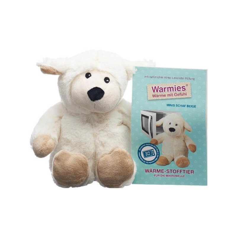WARMIES Minis warmth soft toy sheep beige