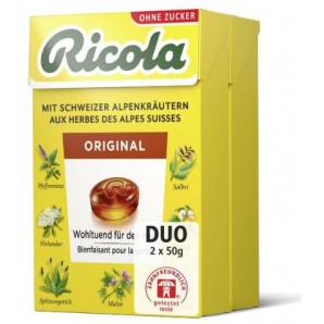 Ricola Original herbal sweets without sugar (2x50g)