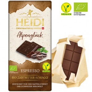 HEIDI Bio Vegan Zartbitterschokolade mit Röstkaffe (75g)