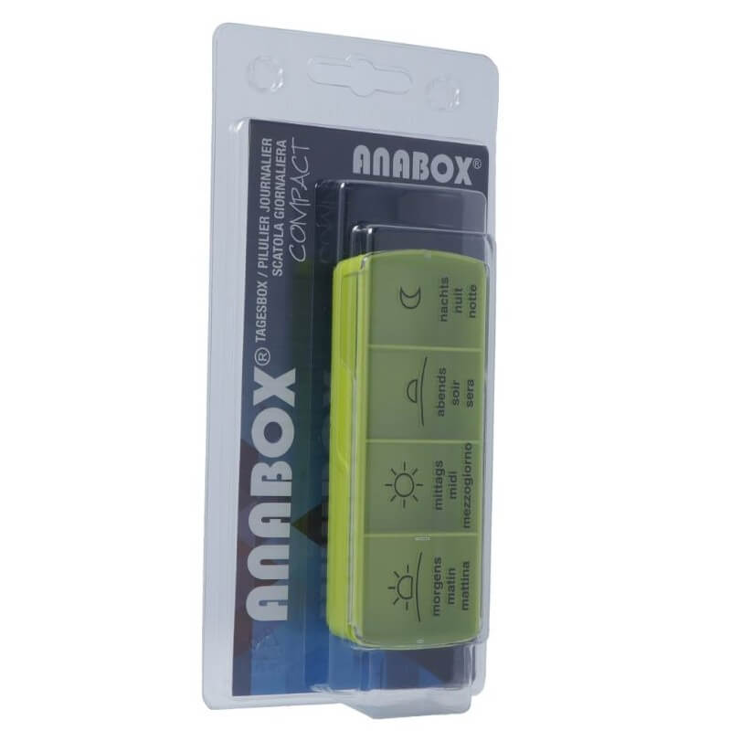 Anabox Medidispenser compact Tagesbox grün (1 Stk)