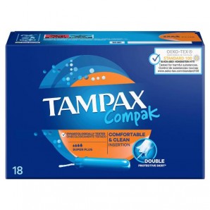 TAMPAX Tampons Compak Super Plus (18 Stk)