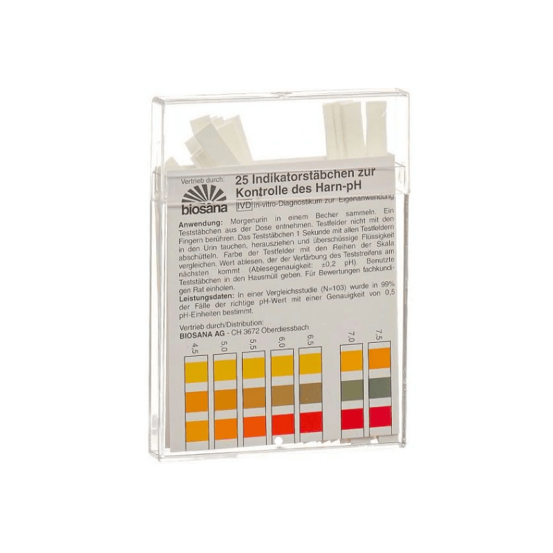 Biosana bandelettes indicatrices pH 4,5-9,25 (25 pièces)