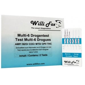 Willi Fox GmbH  Saliva Multidrug 6 Test Party Drugs