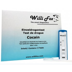 Willi Fox Forensischer Drogentest Cocain Urin (3 Stk)