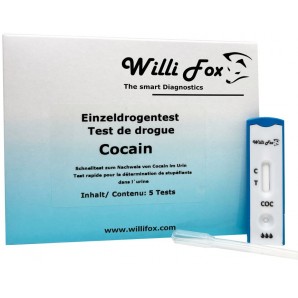 Willi Fox Forensischer Drogentest Cocain Urin (5 Stk)