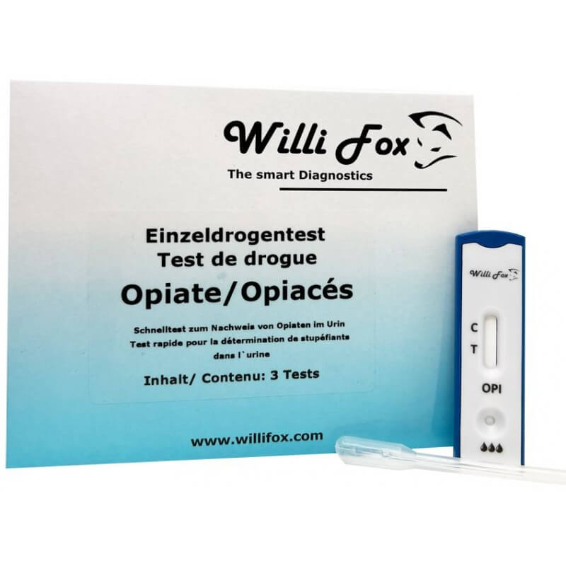 Willi Fox Forensischer Drogentest Opiate Urin (3 Stk)