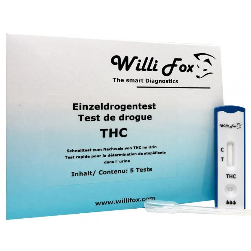 Willi Fox Forensischer Drogentest THC Urin (5 Stk)