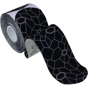 TheraBand Kinesiology Tape Precut Roll Black/Grey 5cm x 25cm (1 Stk)