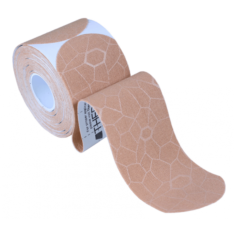 TheraBand Kinesiology Tape Precut Roll Beige/Beige 5cm x 25cm (1 pc)