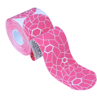 TheraBand Kinesiology Tape Precut Roll Pink/White 5cm x 25cm (1 pc)