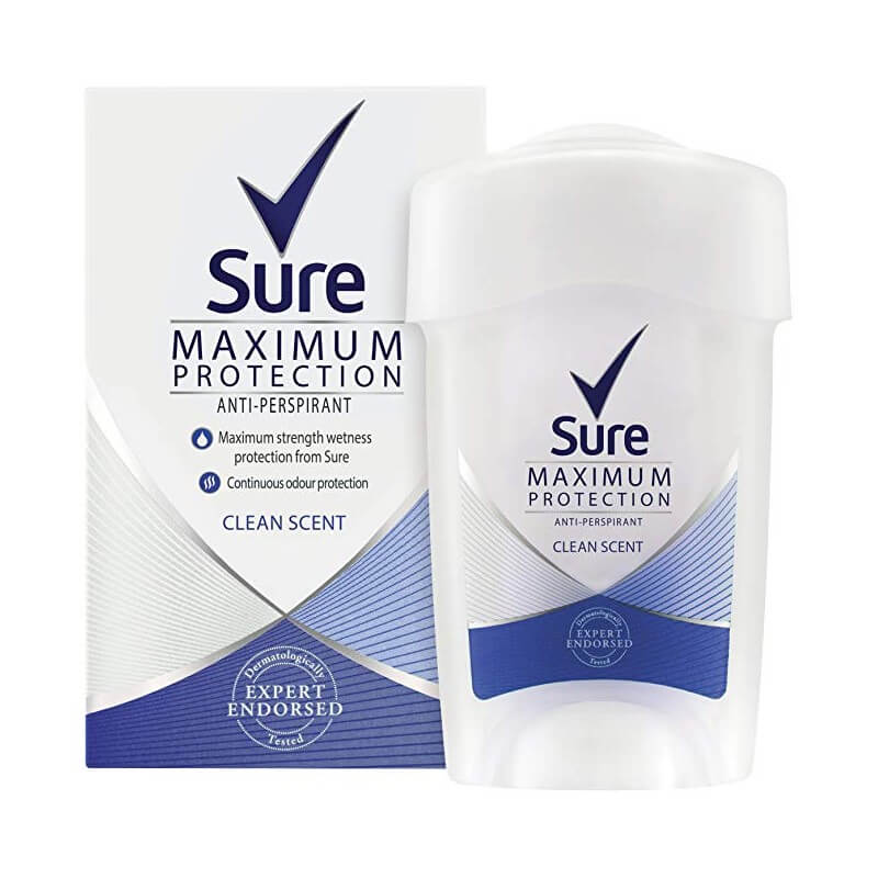 Rexona Déodorant Cream Stick Women Maximum Protection Clean Scent Anti-Perspirant (45ml)