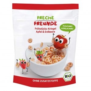 FRECHE FREUNDE Frühstücks-Kringel Apfel & Erdbeere (125g)