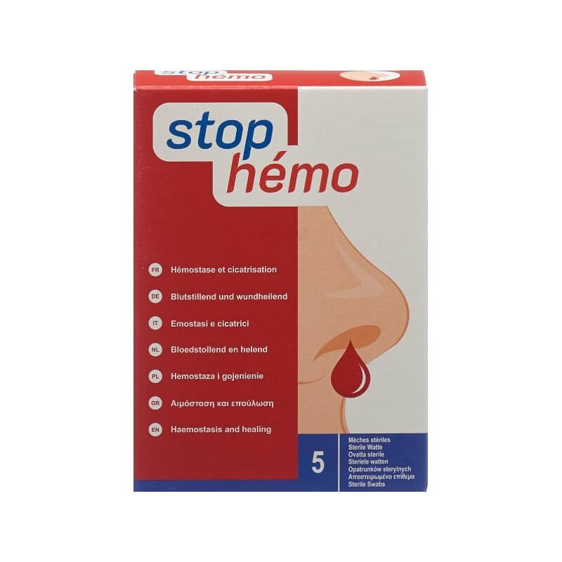 stop hémo blutstillende Watte steril (5 Stk)