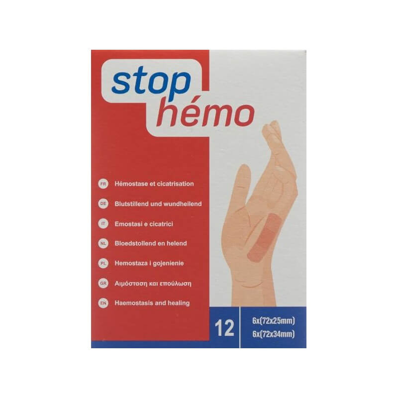 stop hémo blutstillendes Pflaster (12 Stk)