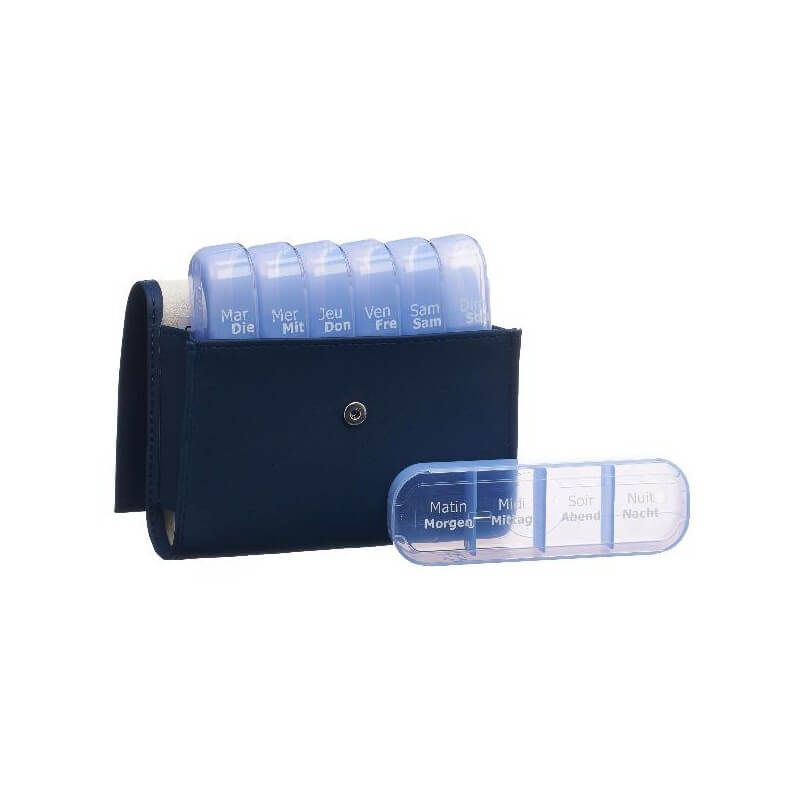 PiLBOX Maxi Medikamentenspender blau (1 Stk)