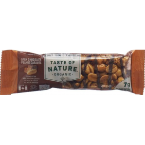 TASTE OF NATURE Protein Dark Chocolate Peanut Caramel (40g)